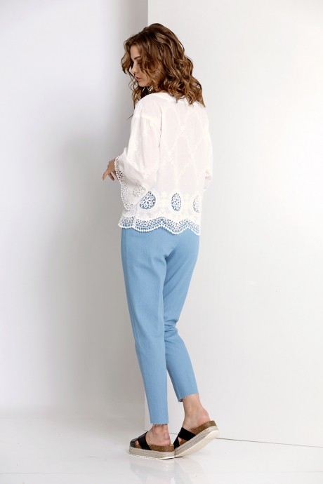 Блузка, туника, рубашка EOLA 1484 молочный размер 44-54 #2