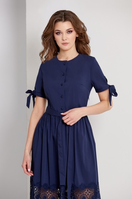 Платье EOLA 1654 тёмно-синий размер 44-54 #3