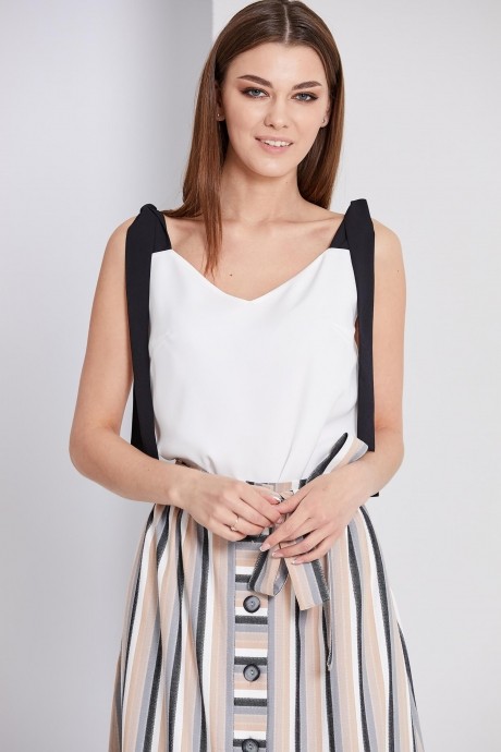 EOLA 1677 молочный/завязки чёрный #3