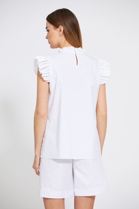 Блузка EOLA 1845 белый размер 44-48 #5