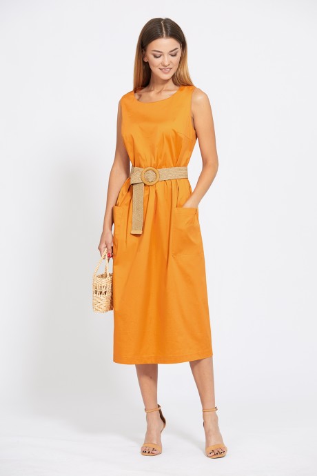 Платье EOLA 1861 оранжевый размер 44-48 #2