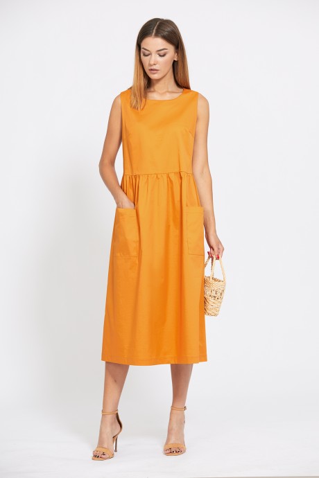 Платье EOLA 1861 оранжевый размер 44-48 #4