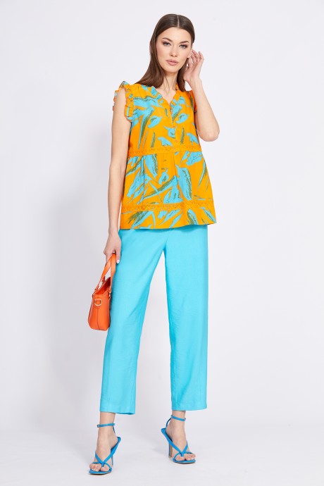Блузка EOLA 2421 оранжевый размер 42-52 #4
