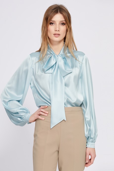 Блузка EOLA 2581 голубой размер 42-52 #2