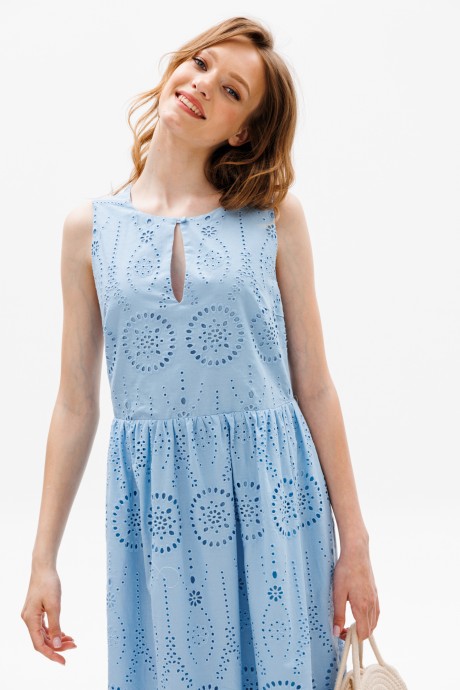 Платье EOLA 2607 голубой размер 44-54 #6