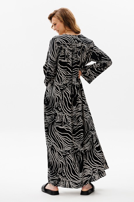 Платье EOLA 2655 черный с принтом размер 44-48 #9