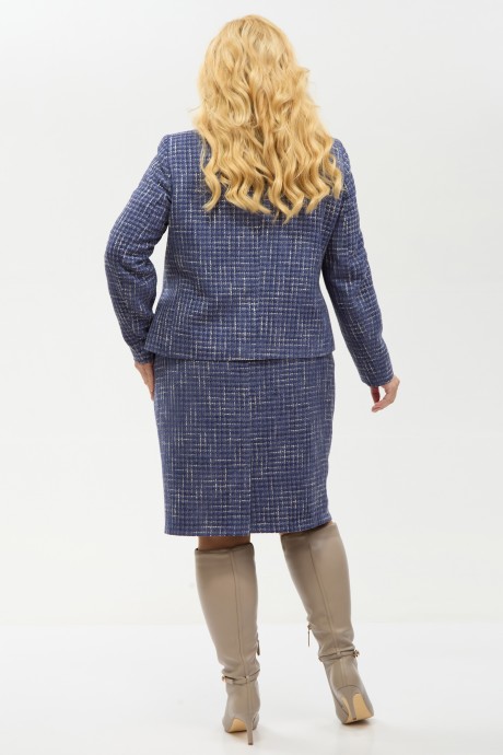 Жакет (пиджак) YOUR SIZE 2267 синий размер 48-58 #7
