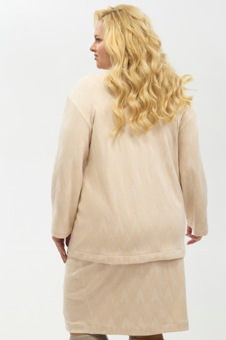 Костюм/комплект YOUR SIZE 2263 двойка бежевый размер 48-58 #8
