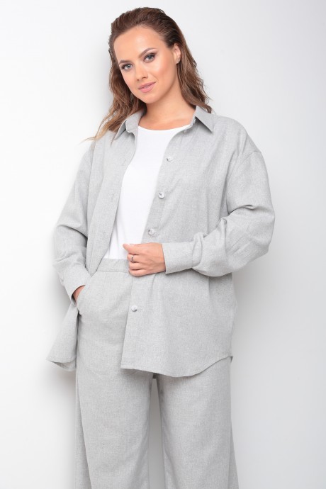 Костюм/комплект YOUR SIZE 2231 двойка серый размер 48 #4