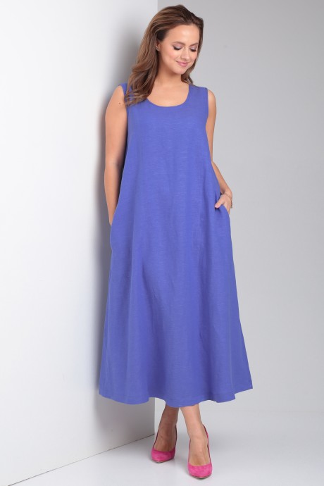 Платье YOUR SIZE 2226 фиолет размер 50 #4