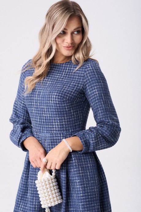 Платье YOUR SIZE 2268 синий размер 42-48 #8
