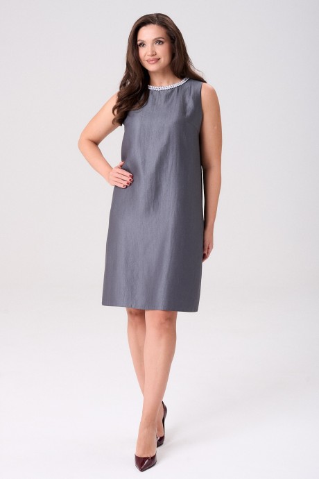 Платье YOUR SIZE 2270 Графитовый размер 42-50 #2