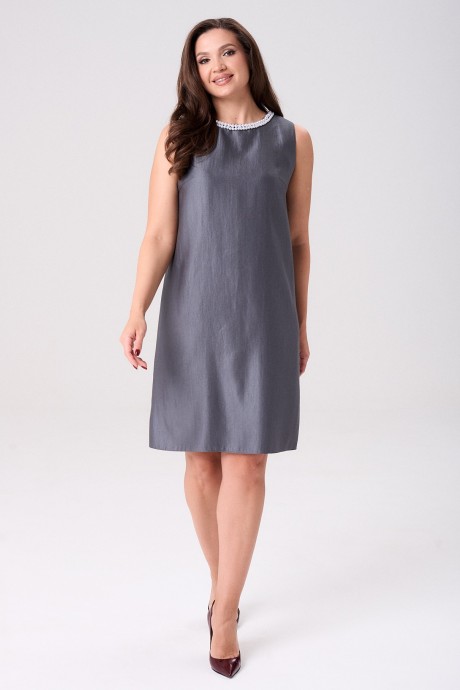 Платье YOUR SIZE 2270 Графитовый размер 42-50 #3