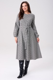 Платье YOUR SIZE 2269 черно-белый #1
