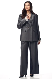 Брючный костюм YOUR SIZE 2276 двойка графит