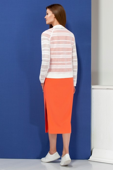 Платье Ивелта Плюс 576 оранжевый размер 44-48 #2