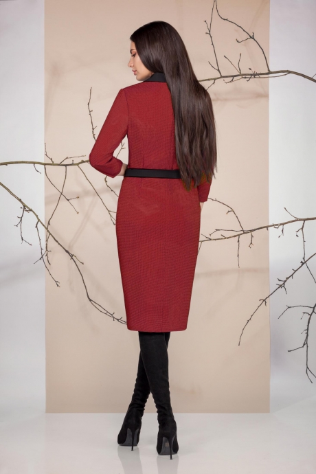 Платье Ивелта Плюс 1655 красный размер 46-50 #2
