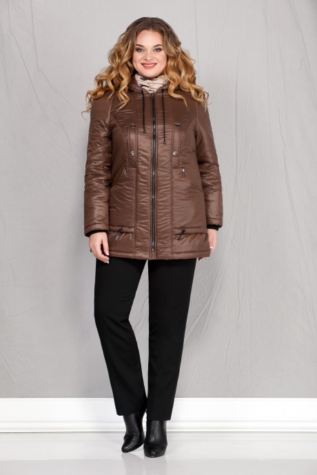 Куртка Ивелта Плюс 873 коричневый размер 52-80 #1