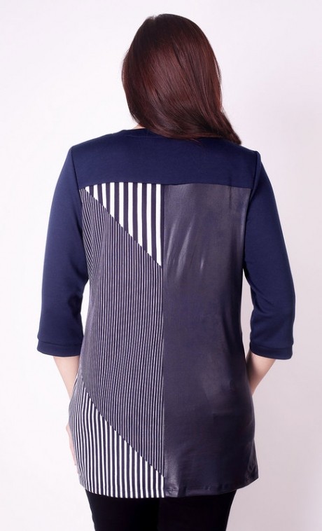 Блузка, туника, рубашка Camelia 16171 темно-синий/полоска размер 52-62 #2