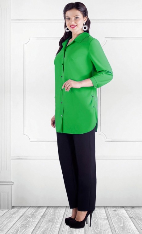 Блузка, туника, рубашка Camelia 1764 зеленый размер 56-62 #1