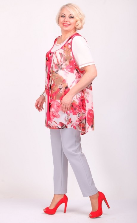 Блузка, туника, рубашка Camelia 1821 розовый размер 56-62 #2