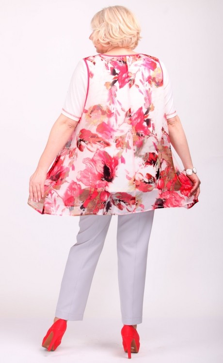 Блузка, туника, рубашка Camelia 1821 розовый размер 56-62 #3