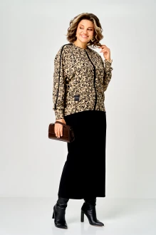 Юбочный костюм Aleza 1357 двойка бежевый