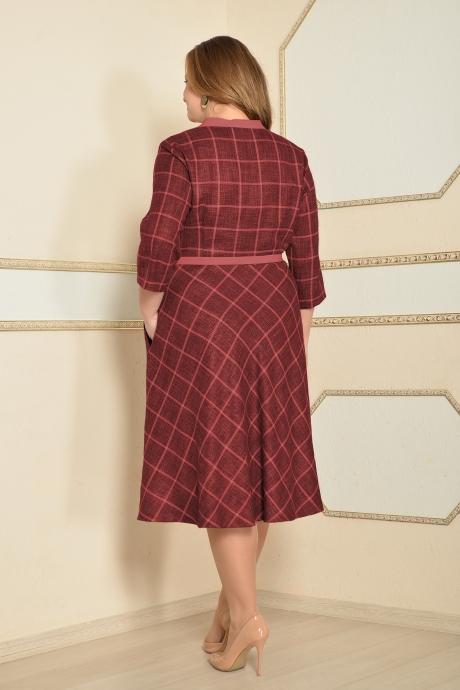 Платье Lady Style Classic 1201 красные тона размер 48-58 #2