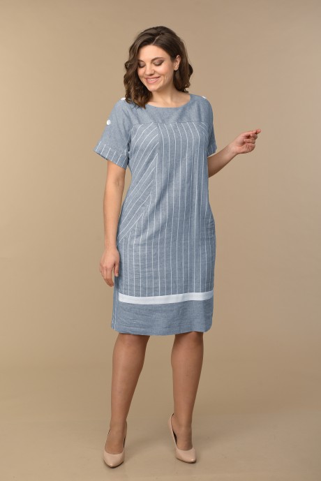 Платье Lady Style Classic 1054 голубые тона размер 48-58 #1