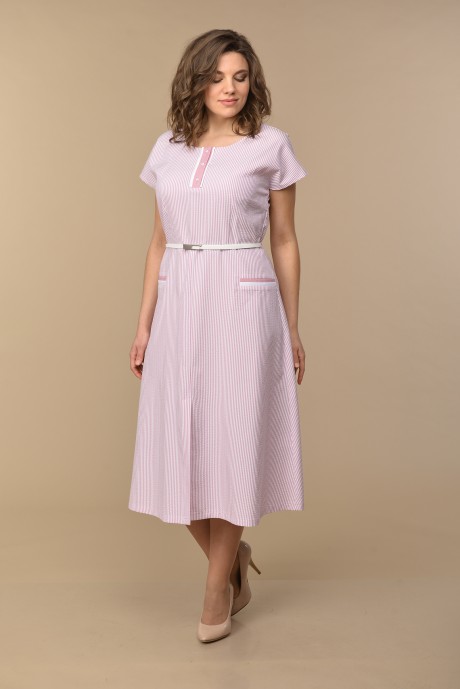 Платье Lady Style Classic 1132 розовые тона размер 48-58 #1