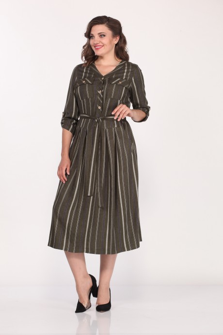 Платье Lady Style Classic 2015 хаки размер 48-58 #1