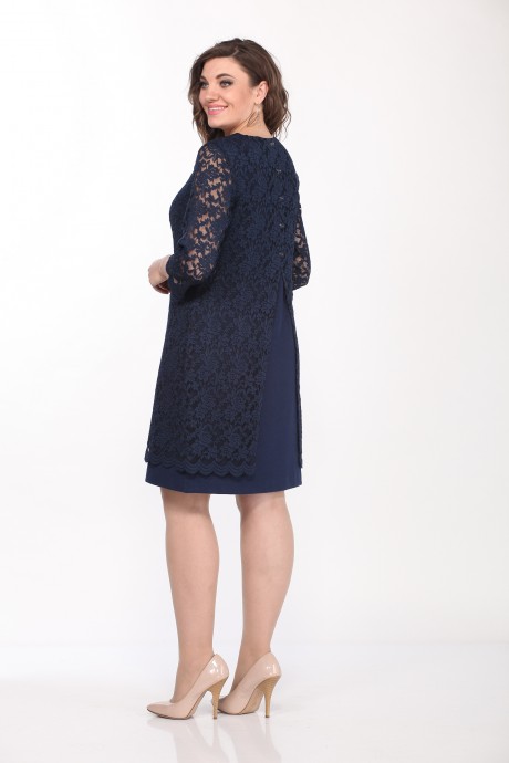 Вечернее платье Lady Style Classic 1493-5 Синие тона размер 42-52 #3