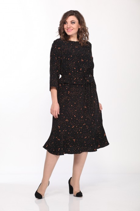 Вечернее платье Lady Style Classic 2331 Черный с бежевым размер 48-58 #2