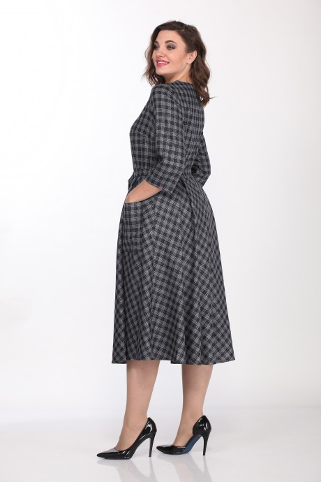 Платье Lady Style Classic 1270/14 Черный с синим размер 48-58 #2