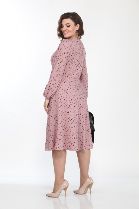 Костюм/комплект Lady Style Classic 2256 Розовый с черным (жакет+платье) размер 48-58 #6