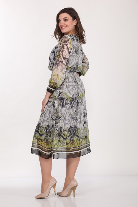 Платье Lady Style Classic 1601/1 Серо-зеленая мозаика размер 48-52 #2