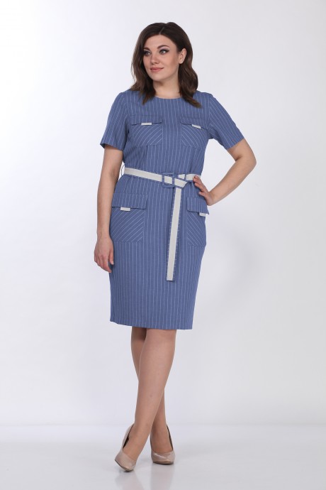 Платье Lady Style Classic 1970 /9 Синие тона размер 48-58 #1