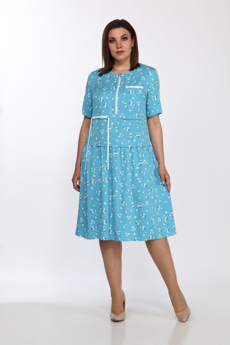 Платье Lady Style Classic 2287 голубой размер 48-52 #1