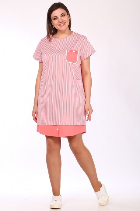 Платье Lady Style Classic 1398 /1 Розовый тона размер 42-52 #1