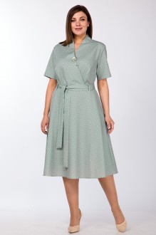Платье Lady Style Classic 1533/7 Зеленые тона #1