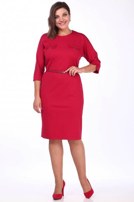 Платье Lady Style Classic 1710 Красные тона размер 48-52 #1