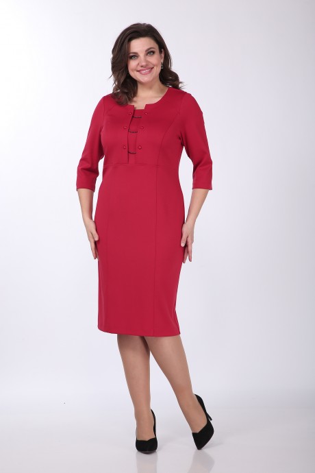 Платье Lady Style Classic 1262 красный размер 44-52 #1