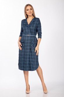 Платье Lady Style Classic 1316 клетка #1
