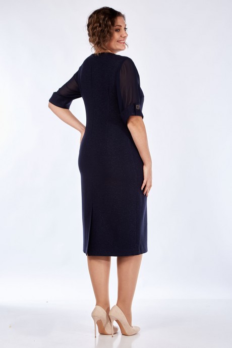 Вечернее платье Lady Style Classic 1475 темно-синий размер 46-50 #4