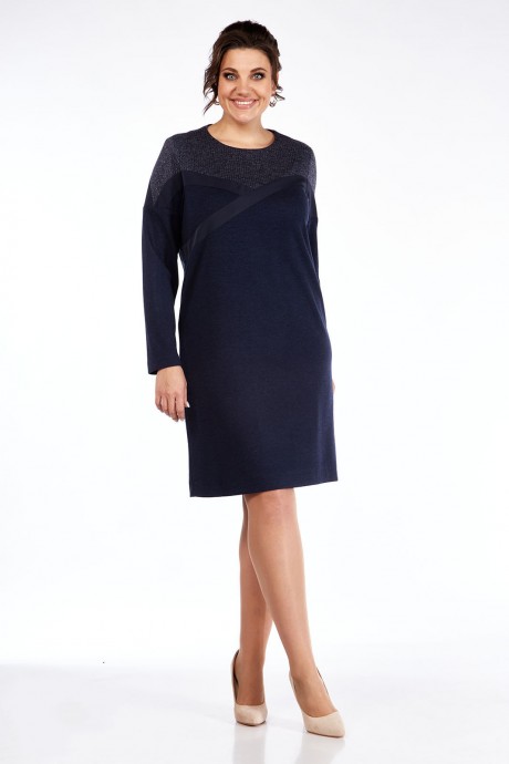Платье Lady Style Classic 1477/2 синий размер 46-50 #1