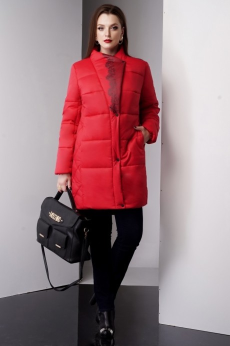 Пальто Lissana 2930 красный размер 52-56 #1