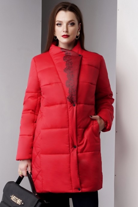 Пальто Lissana 2930 красный размер 52-56 #2