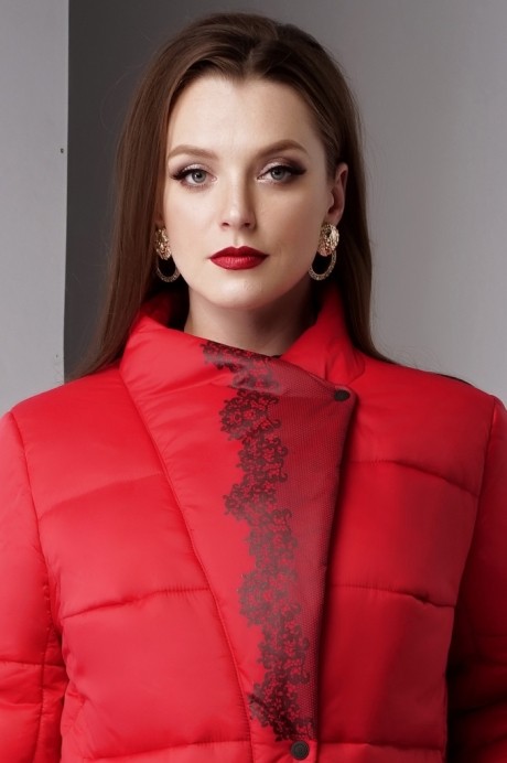 Пальто Lissana 2930 красный размер 52-56 #3