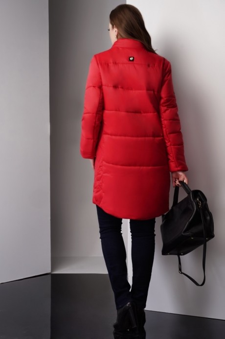 Пальто Lissana 2930 красный размер 52-56 #5