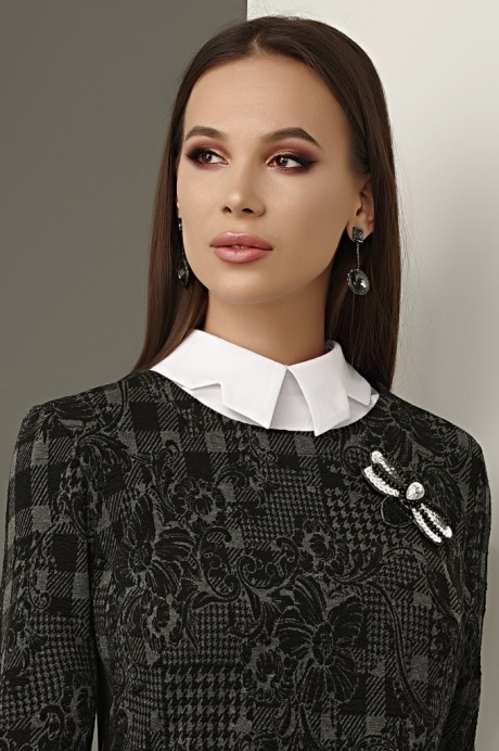 Платье Lissana 3241 серо-черный размер 50-54 #3